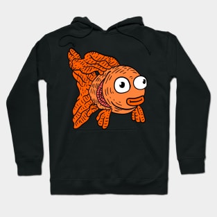 cute goldfish cartoon artwork. pet fish. Hoodie